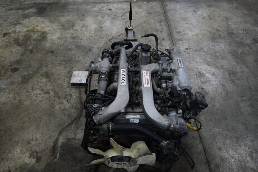 Toyota 1G-GTE Turbo Engine with W58 5-Speed Manual Transmission, Wiring Harness & ECU - Image 6
