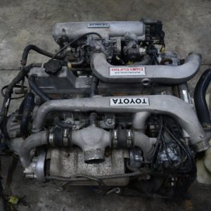 Toyota 1G-GTE Turbo Engine with W58 5-Speed Manual Transmission, Wiring Harness & ECU