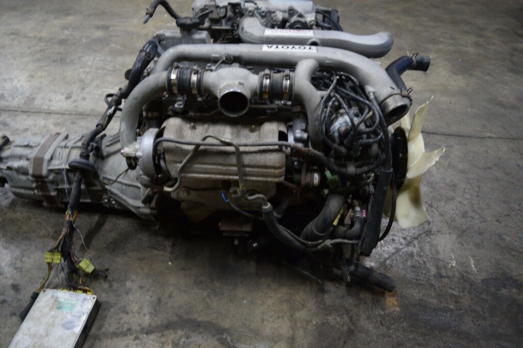 Toyota 1G-GTE Turbo Engine with W58 5-Speed Manual Transmission, Wiring Harness & ECU - Image 12