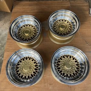 KYUSHA JDM RS Mesh Style 15" Wheels – 15x9 -20, 4x100 / 4x114.3 for AE86, GC10, S30 240Z & Miata MX-5