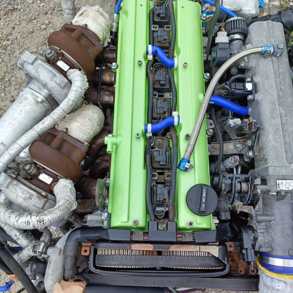 JZS147 Toyota Aristo 2JZ-GTE Engine with HKS Turbo, Intercooler, Oil Cooler & Automatic Transmission - Image 3