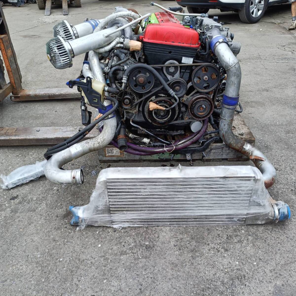 JZS147 Toyota Aristo 2JZ-GTE Engine with HKS Turbo, Intercooler, Oil Cooler & Automatic Transmission