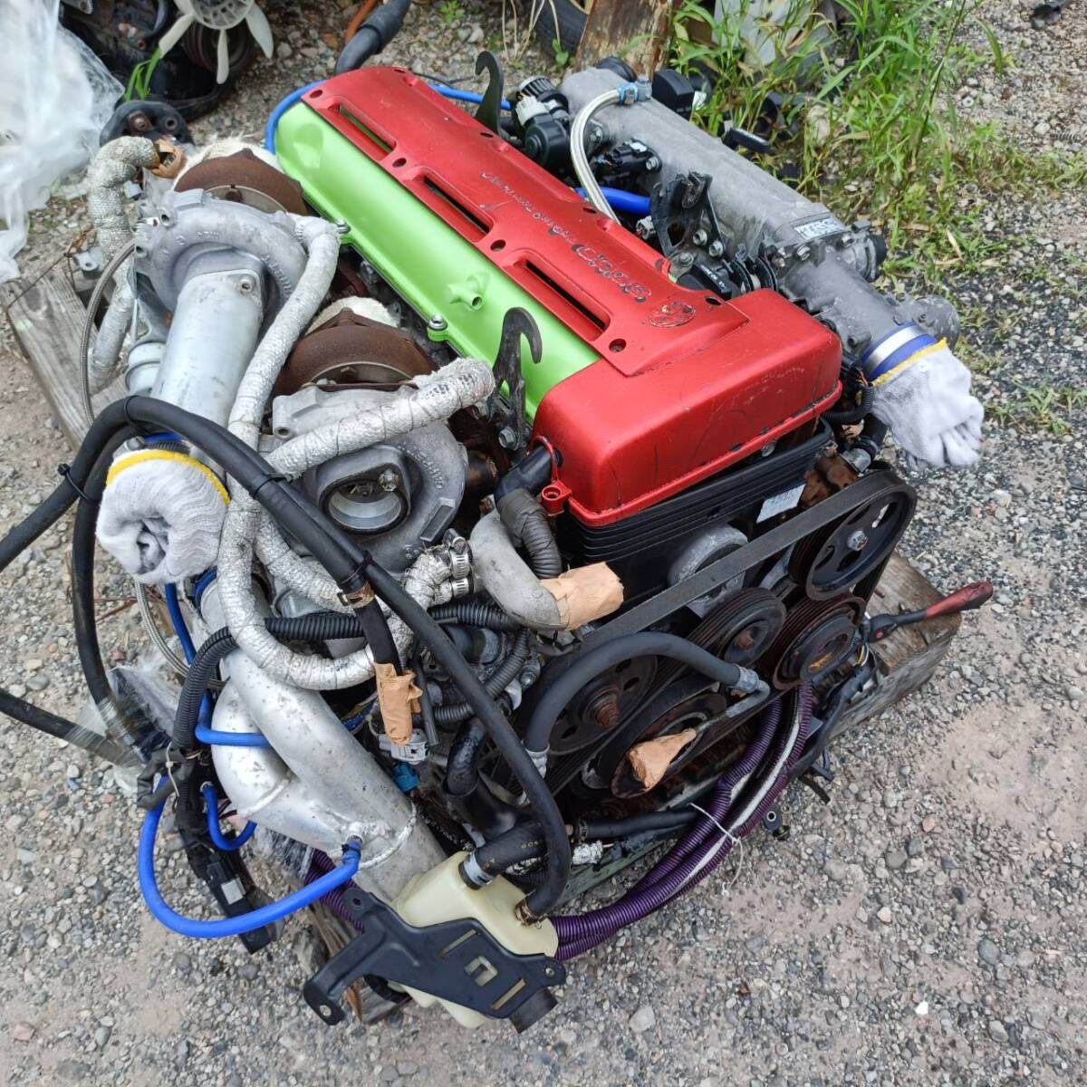 JZS147 Toyota Aristo 2JZ-GTE Engine with HKS Turbo, Intercooler, Oil Cooler & Automatic Transmission - Image 2