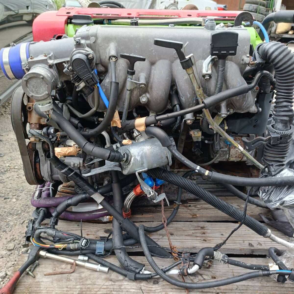 JZS147 Toyota Aristo 2JZ-GTE Engine with HKS Turbo, Intercooler, Oil Cooler & Automatic Transmission - Image 6